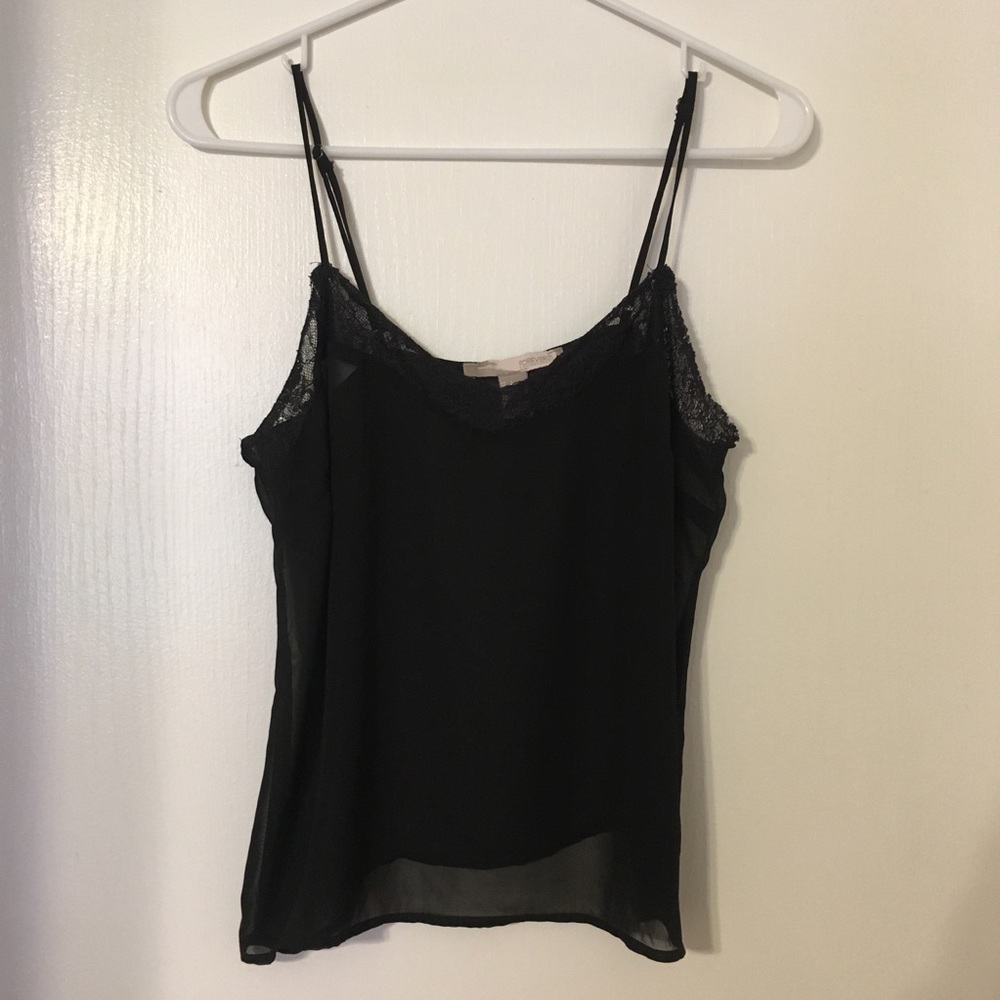 F21 Sheer Black Tank Top